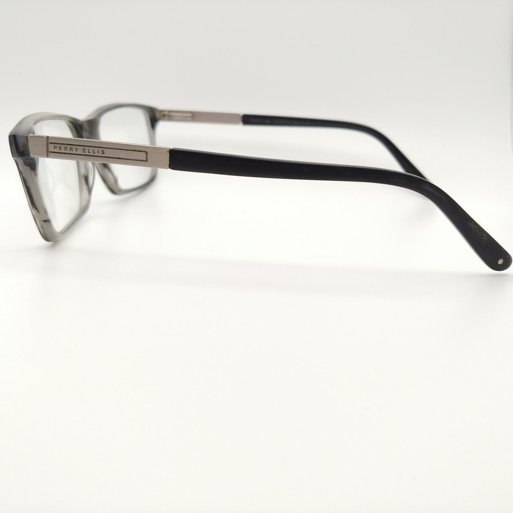 Perry Ellis Eyeglasses Men 54-17-140 Gray Rectangular PE 356-3 Frames Only - Picture 3 of 11
